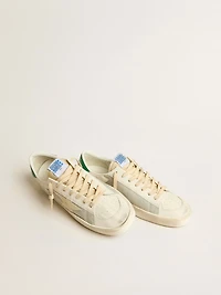 Stardan white nappa leather with cream-colored star