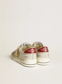 Men's Stardan nubuck and crackle leather with silver metallic star