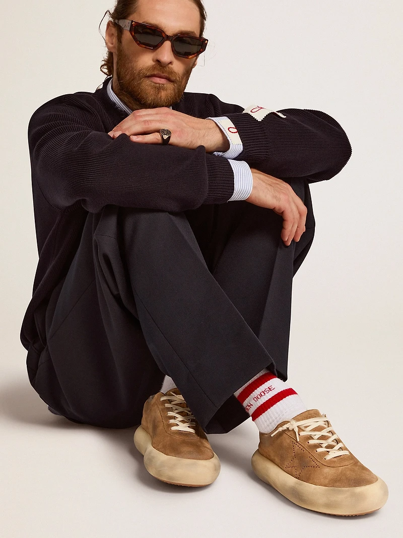 Men's Space-Star tobacco-colored suede and shearling lining