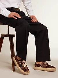 Men's Space-Star animal print pony skin and shearling lining
