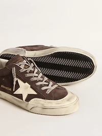 Men's Super-Star gray suede with ecru nappa star and heel tab