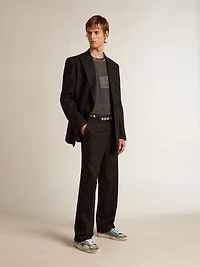 Men's Stardan distressed mesh and petrol-colored upper