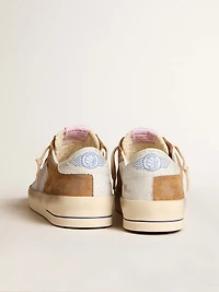 Men's Stardan LTD tobacco suede and mesh with blue star leather heel tab
