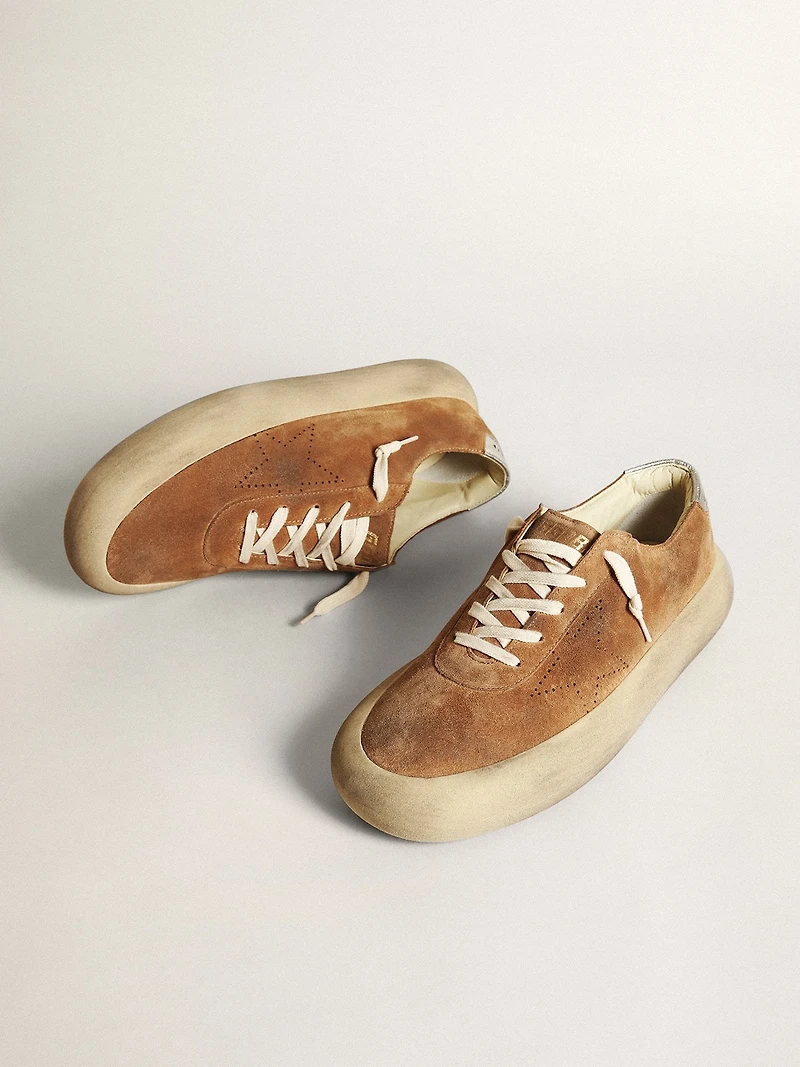 Men's Space-Star tobacco-colored suede