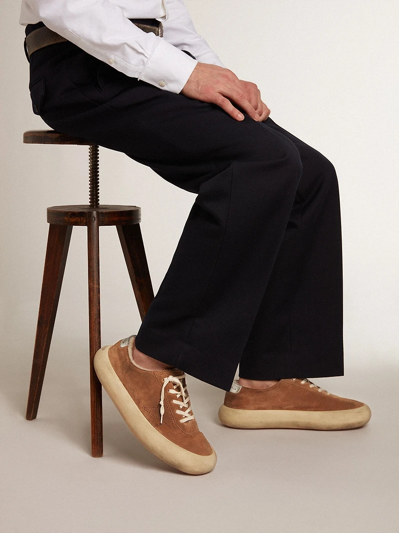 Men's Space-Star tobacco-colored suede