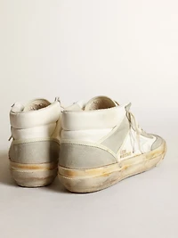 Men’s Mid star with ice-gray suede inserts and white