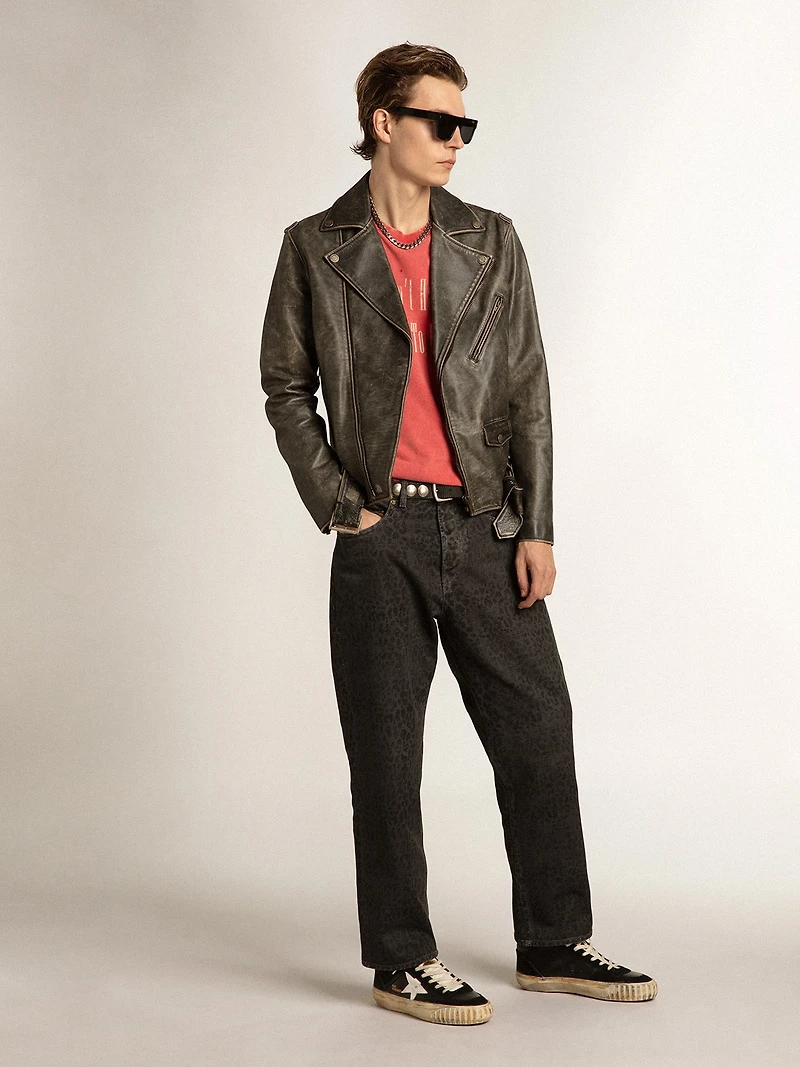Men’s Mid star black nappa and suede with white leather