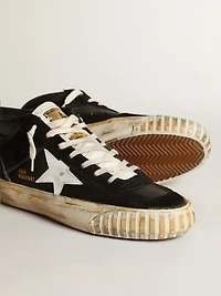 Men’s Mid star black nappa and suede with white leather