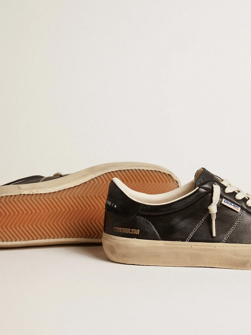 Men’s Soul Star black bio-based nappa