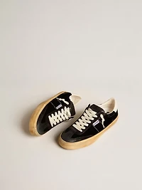 Men's Soul Star black velvet with white leather heel tab