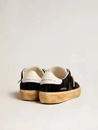 Men's Soul Star black velvet with white leather heel tab