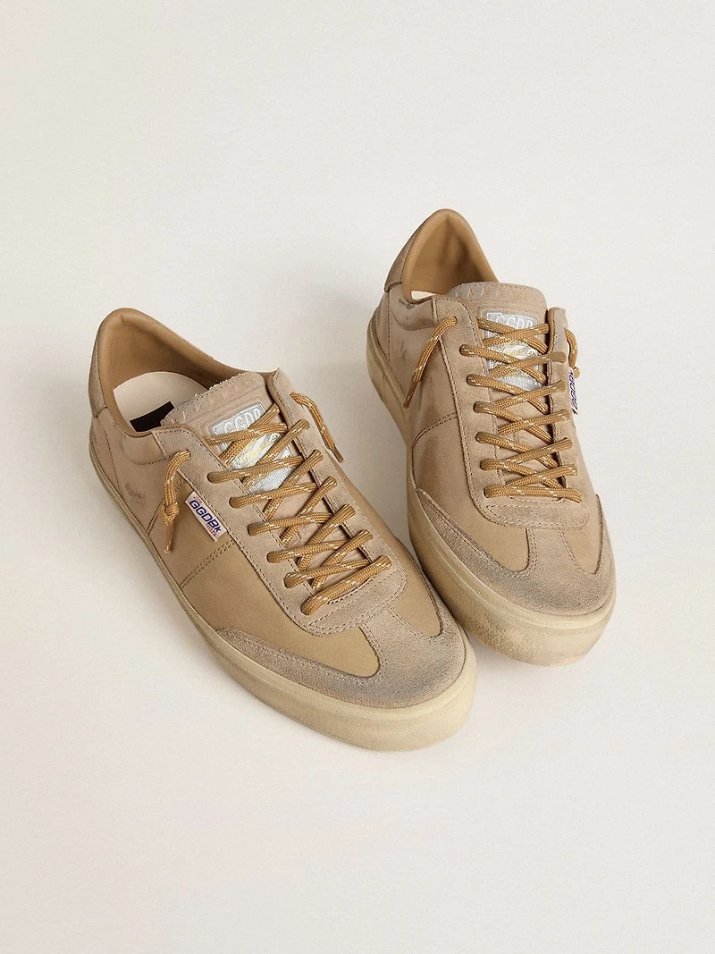 Men's Soul Star beige naplak with suede heel tab