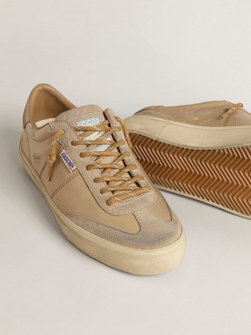 Men's Soul Star beige naplak with suede heel tab