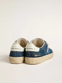 Men's Soul Star blue suede with white leather heel tab