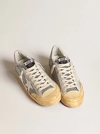 Men’s Super-Star LAB with white star and Swarovski glitter upper