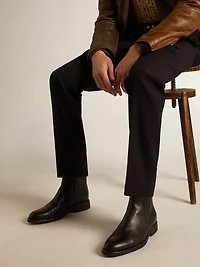 Men’s Chelsea boots black leather