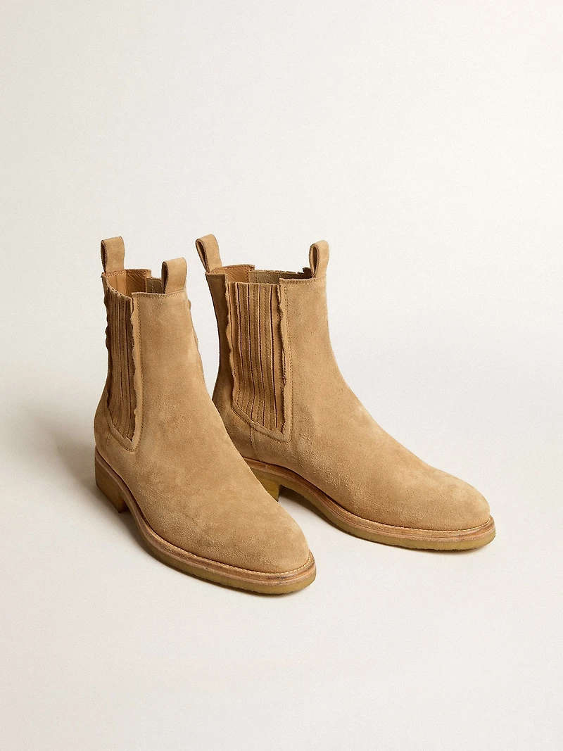 Chelsea boots suede tobacco