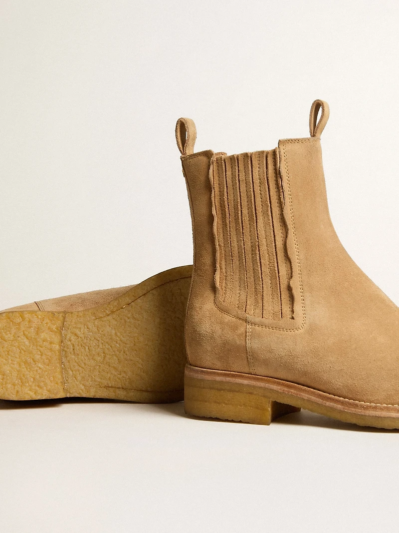 Chelsea boots suede tobacco