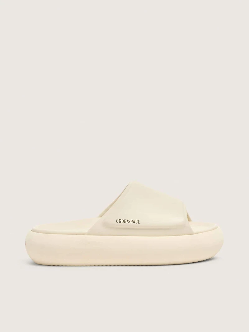 Men's Space-Star Slide slip-ons white leather