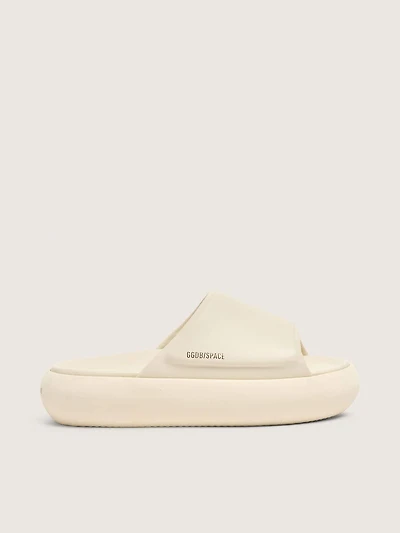 Men's Space-Star Slide slip-ons white leather