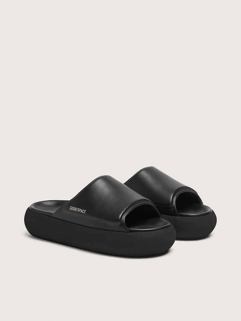 Men's Space-Star Slide slip-ons black leather