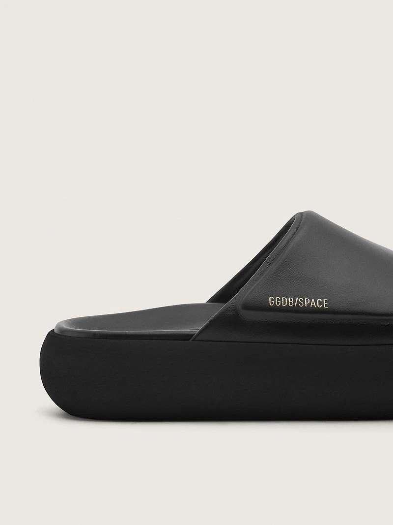 Men's Space-Star Slide slip-ons black leather