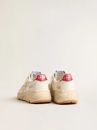Men’s Running Sole in nappa leather with beige leather star and red heel tab