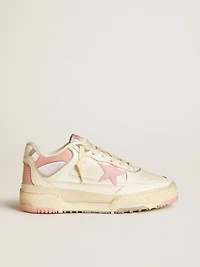 Men’s Forty2 with pink star and white leather heel tab