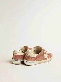 Men's Super-Star red leather with cream nubuck star and heel tab