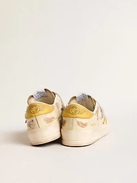 Men's Stardan in beige leather with honey-colored nubuck star and heel tab
