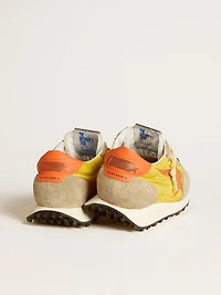 Men’s Marathon with yellow nylon upper and orange star