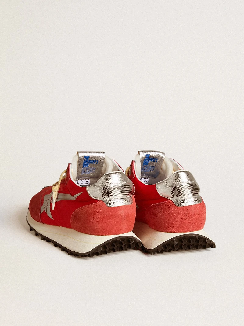 Men’s Marathon with red nylon upper and silver star