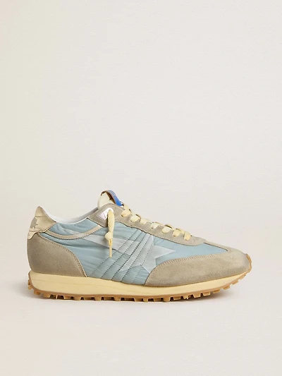 Men’s Marathon with light blue nylon upper and pastel star