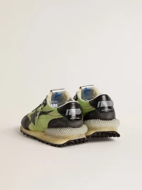 Men's Marathon with green nylon upper and black star