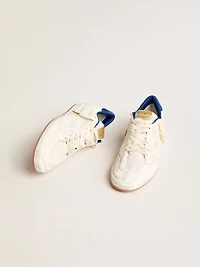 Ball star perforated nappa with white and blue nylon heel tab
