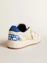 Ball star perforated nappa with white and blue nylon heel tab