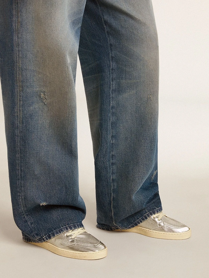 Bio-based Ball star metallic silver with and red heel tab