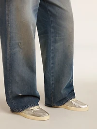 Bio-based Ball star metallic silver with and red heel tab