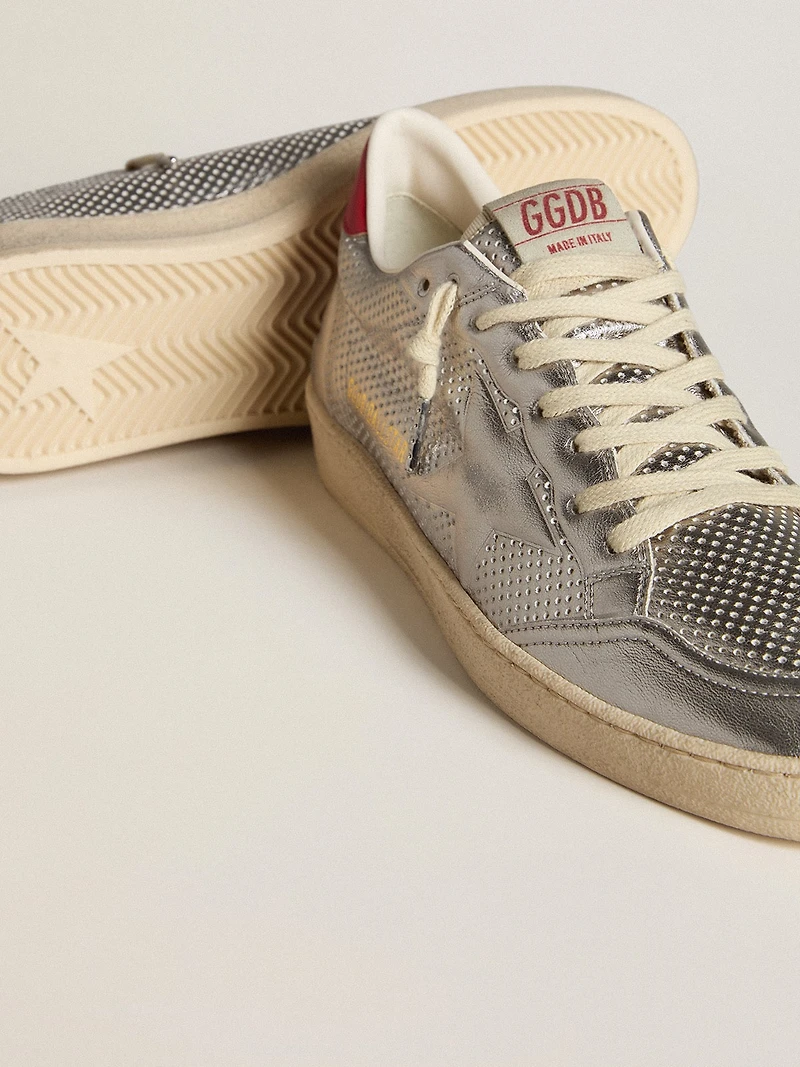 Bio-based Ball star metallic silver with and red heel tab