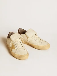 Men's Super-Star LTD nappa with suede star and brown heel tab