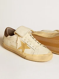 Men's Super-Star LTD nappa with suede star and brown heel tab