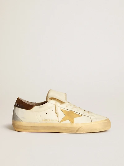 Men's Super-Star LTD nappa with suede star and brown heel tab