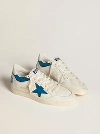 Ball star LTD nappa with turquoise leather and white heel tab