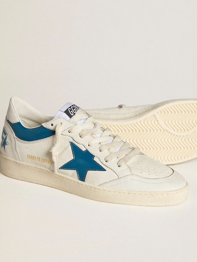 Ball star LTD nappa with turquoise leather and white heel tab