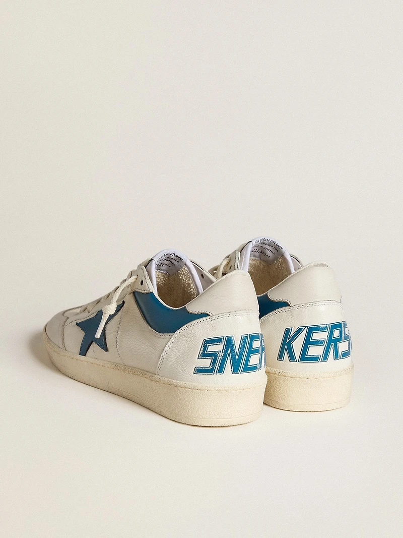 Ball star LTD nappa with turquoise leather and white heel tab