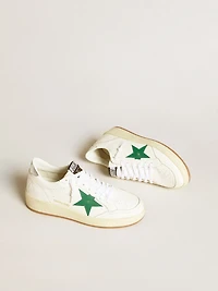 Men's Ball star with green leather and metallic heel tab