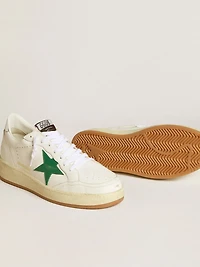 Men's Ball star with green leather and metallic heel tab