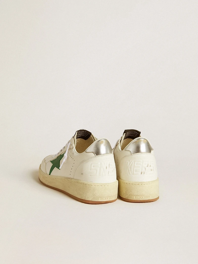 Men's Ball star with green leather and metallic heel tab