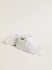 Men's Ball star with white leather and heel tab