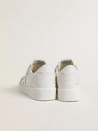 Men's Ball star with white leather and heel tab
